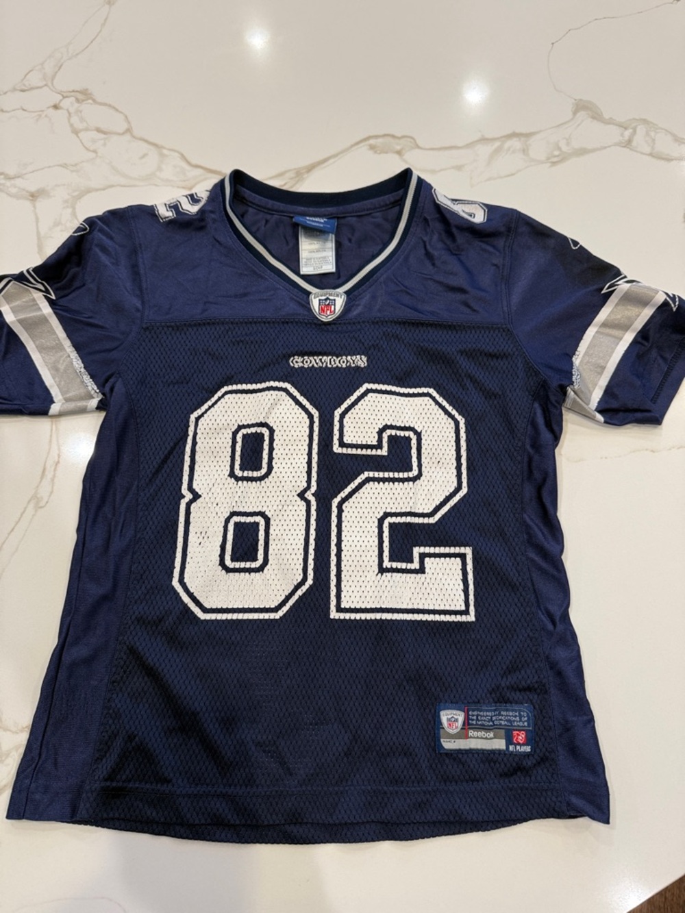 Reebok Youth Navy Dallas Cowboys #82 Football Jersey